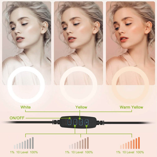 10in 120 LEDs Selfie Ring Light