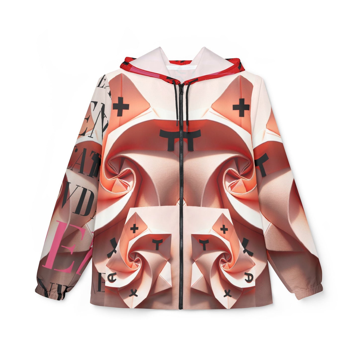 Genre Asthetic⊢ ∃! ⊨ Trendy Windbreaker Jacket with Artistic Design - Perfect for Casual Outings and Outdoor Adventures