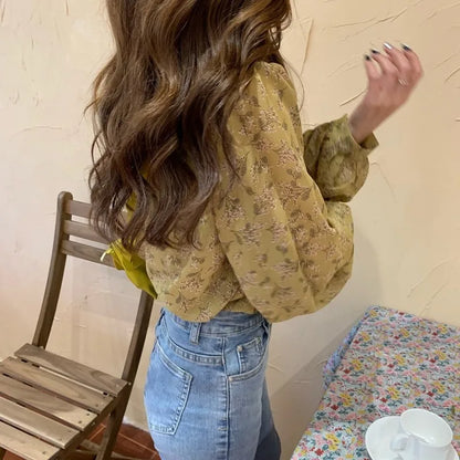 Chiffon Blouse Women Tops and Blouses