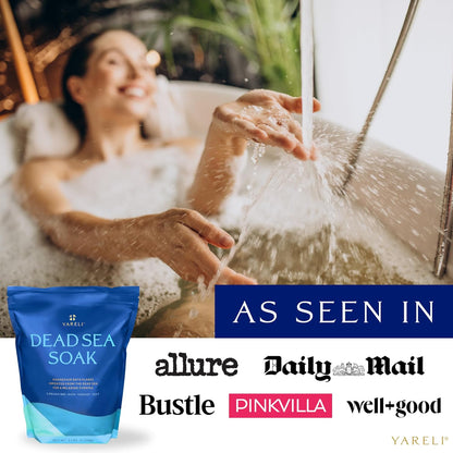 Magnesium Flakes, 15Lb, Dead Sea Bath & Foot Soak, Alternative to Epsom Salt with over 800,000Mg of Magnesium Chloride per Bag